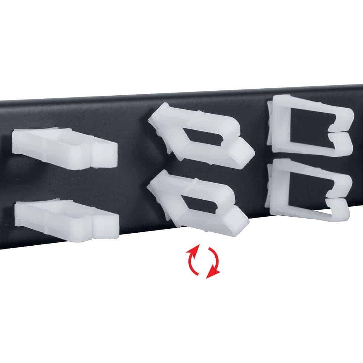 Lowell CMC Series Cable Management Panel with Flex Clips - view 3