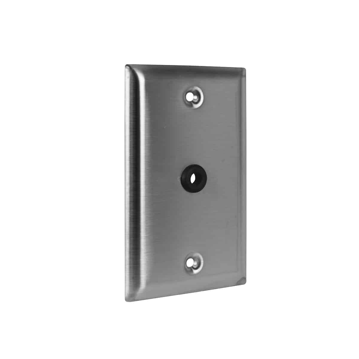 Lowell MCP-14 Wall Plate, 1-Gang, Punched for Microphone - view 2