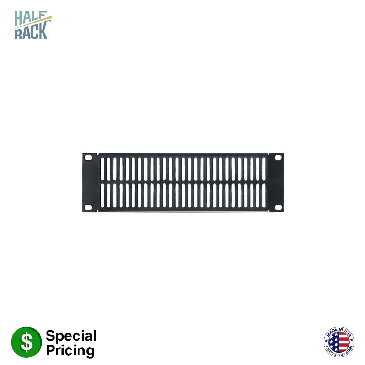 Lowell SVSPH Series Vent Panel for Half-Width Rack - view 2