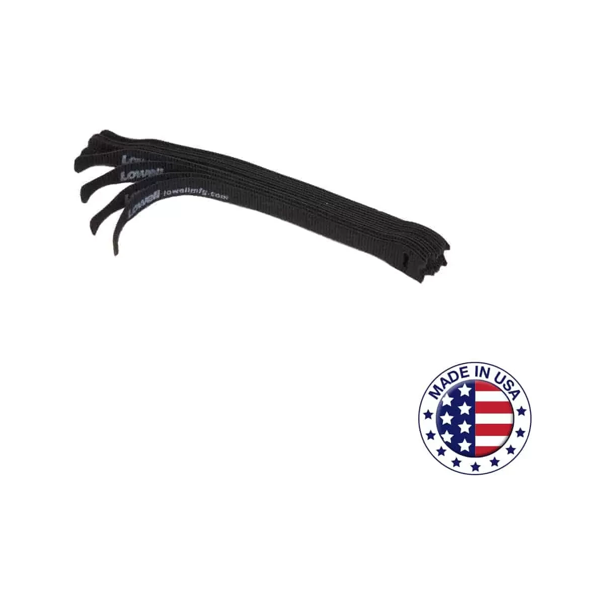 Lowell VCW-12 Hook-and-Loop Cable Wraps, 12-Pack