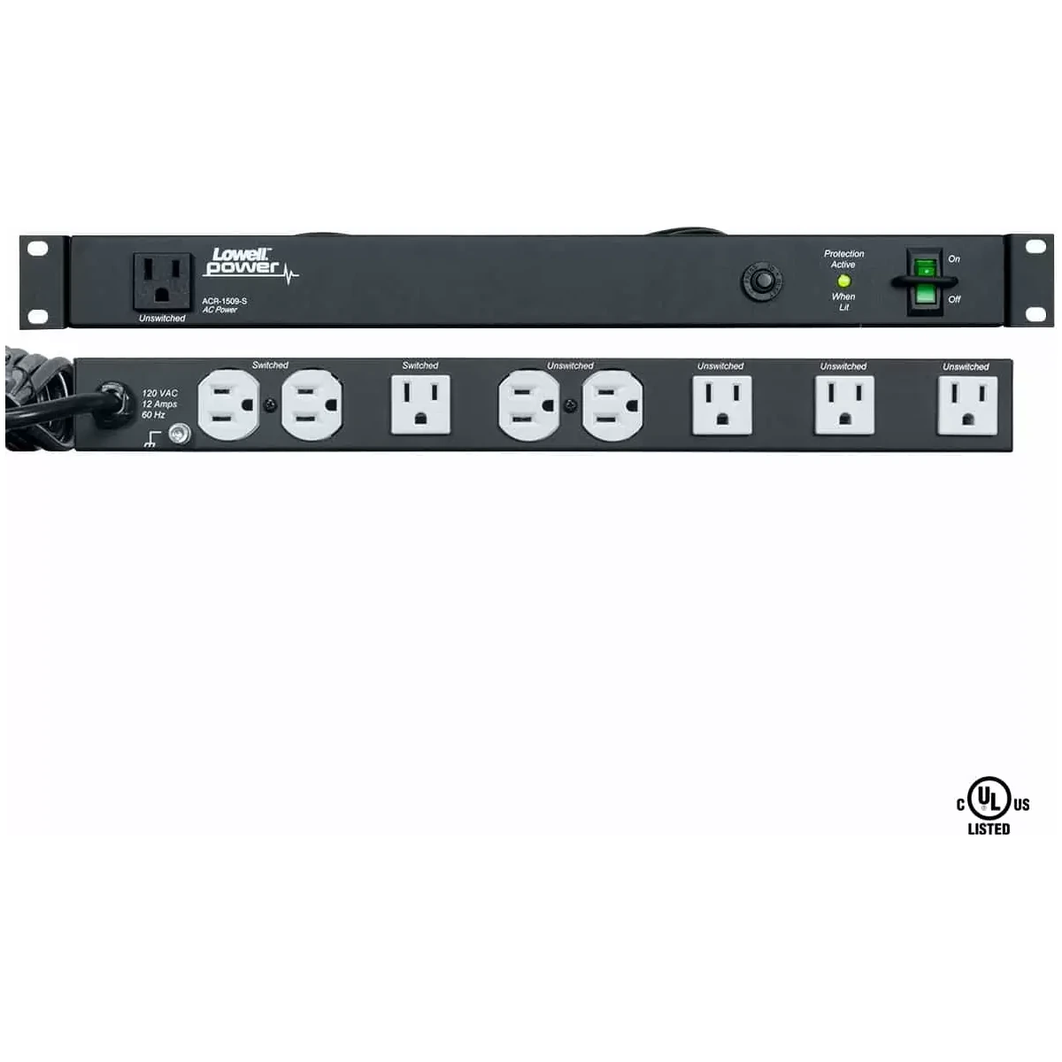 Lowell ACR-1509-S Rackmount Power Panel 15A product image