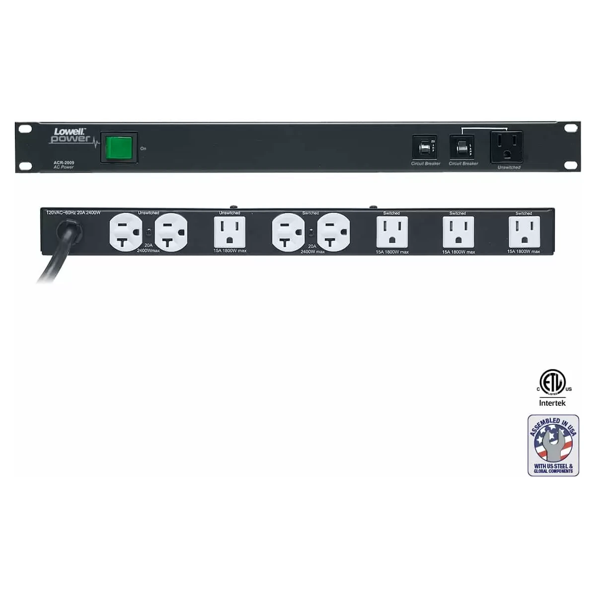 Lowell ACR-2009 Rackmount Power Panel 20A product image
