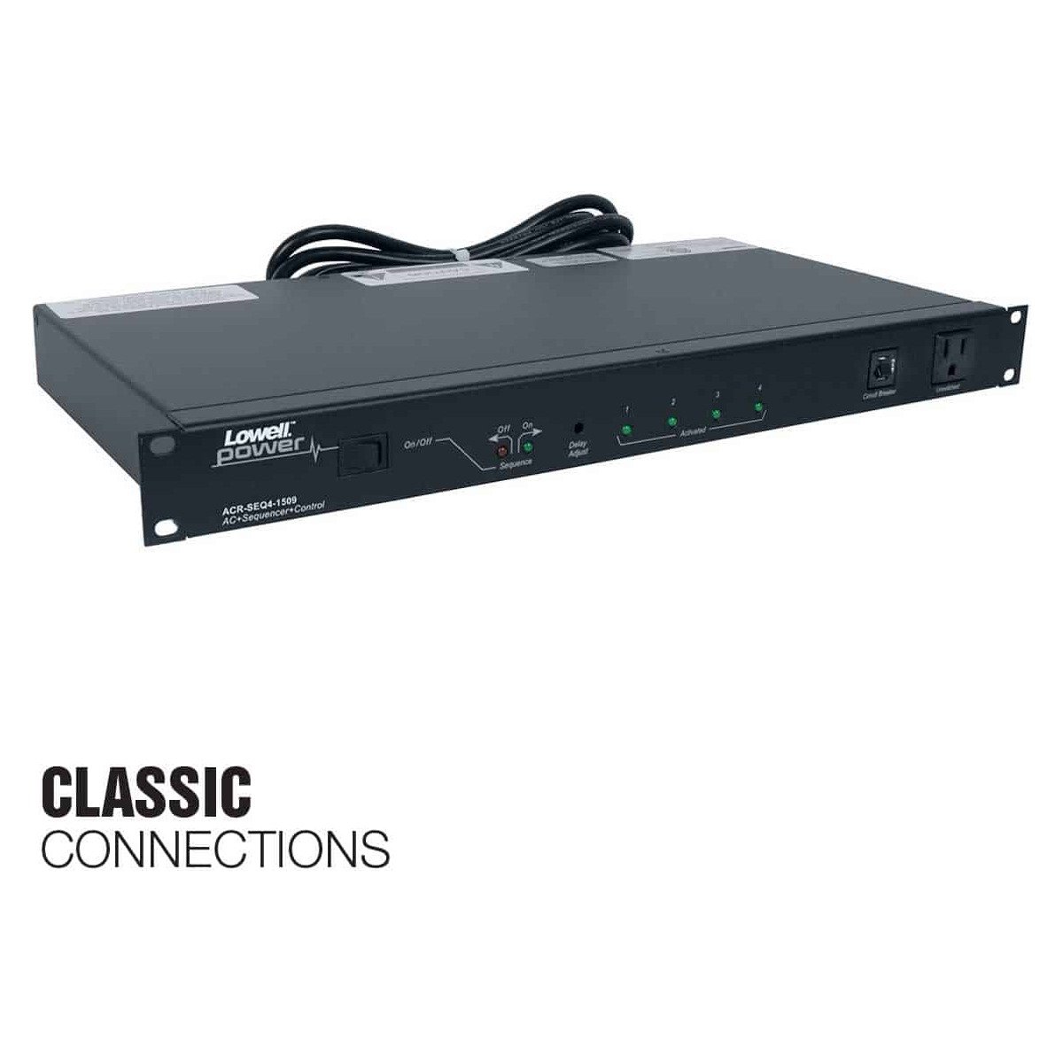 Lowell ACR-SEQ4-1509 Rackmount SEQ Power Panel - view 2