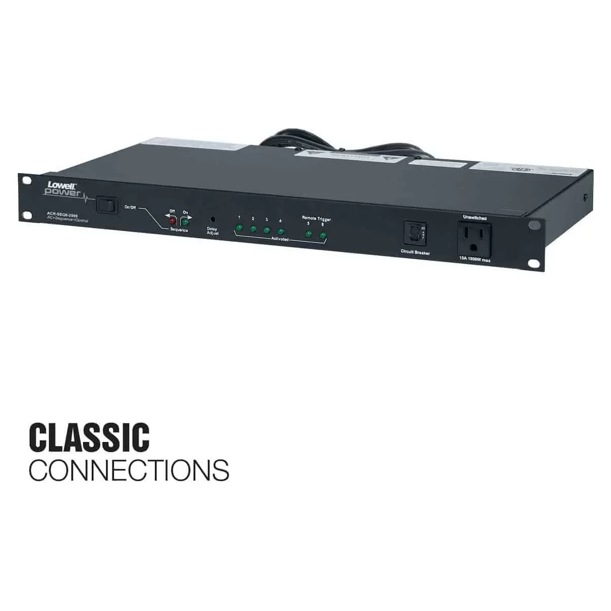 Lowell ACR-SEQ6-2009 Rackmount SEQ Power Panel - view 2