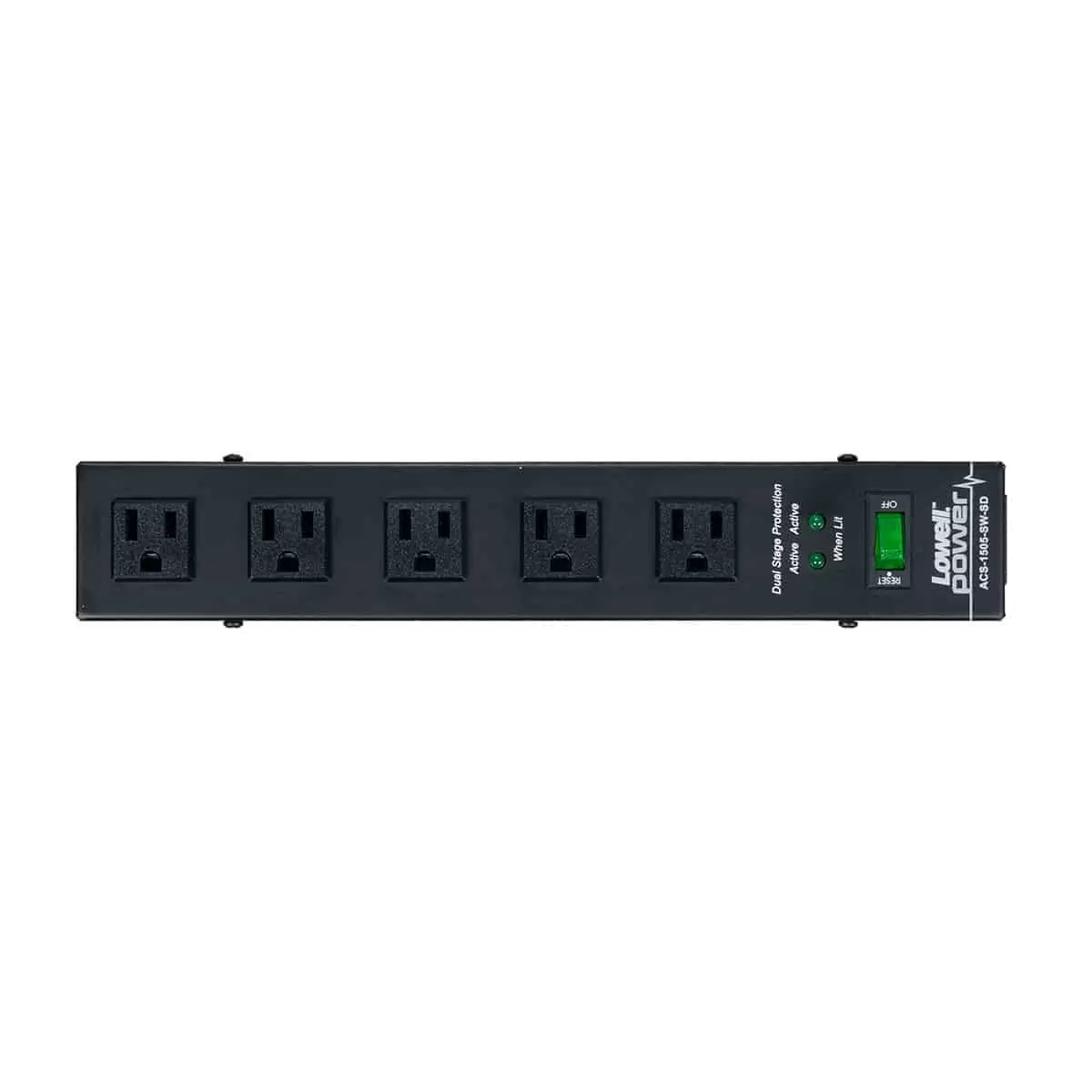 Lowell ACS-1505-SW-SD Power Strip 15A 5-Outlet - view 2