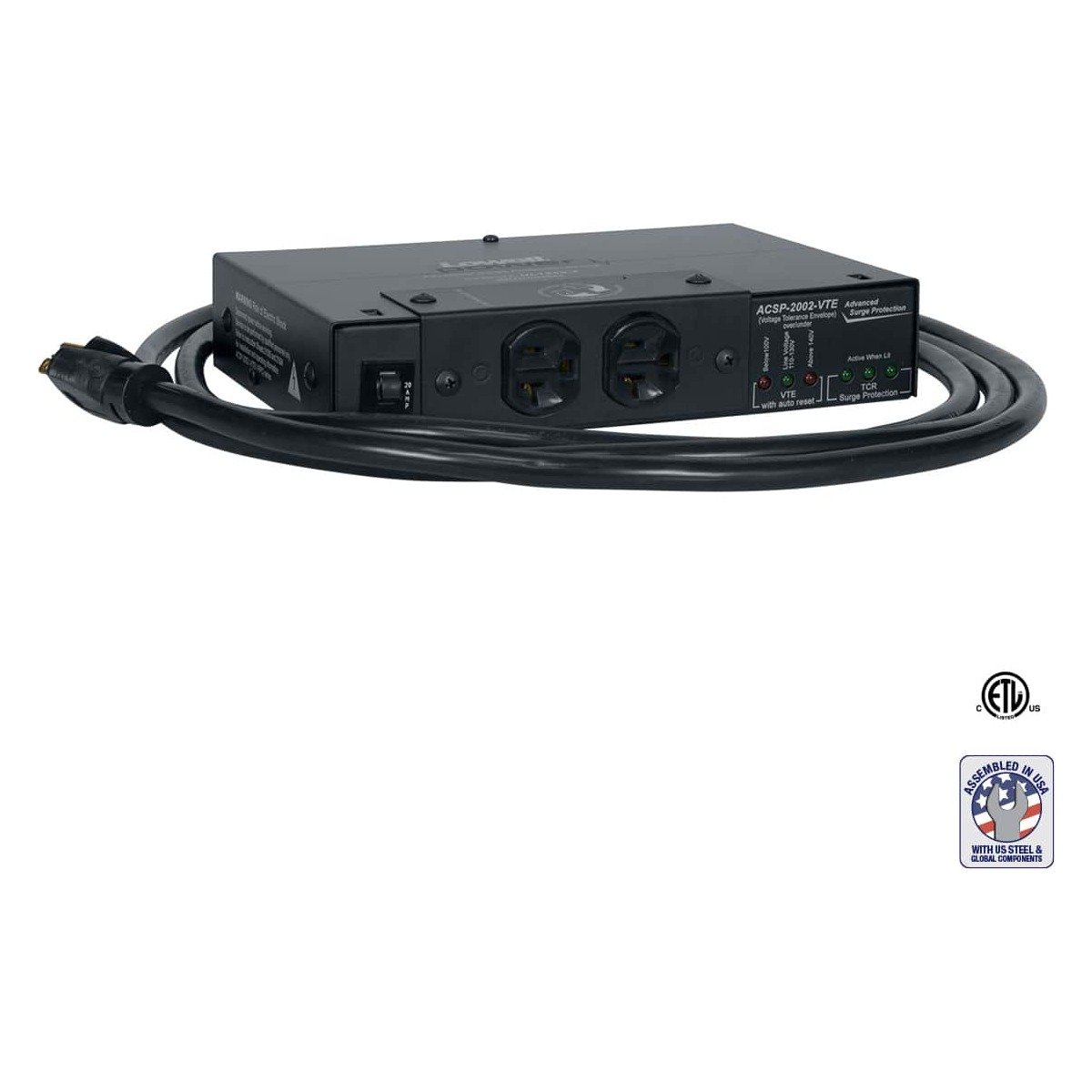 Lowell ACSP-2002-VTE Surge Suppressor 20A product image