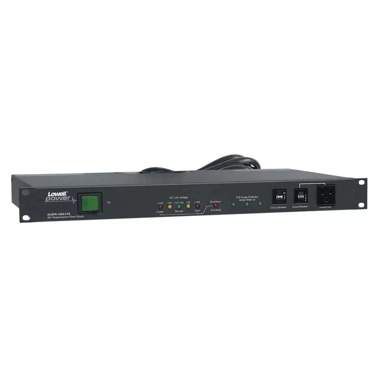 Lowell ACSPR-1509-VTE Rackmount Power Panel 15A - view 2
