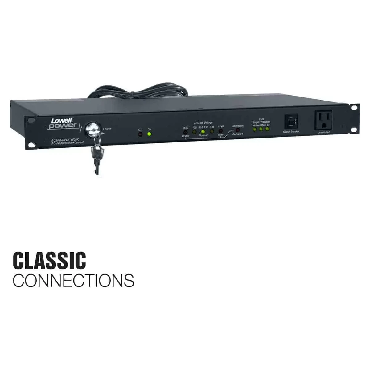 Lowell ACSPR-RPC1-1509K Rackmount RPC Power Panel - view 2