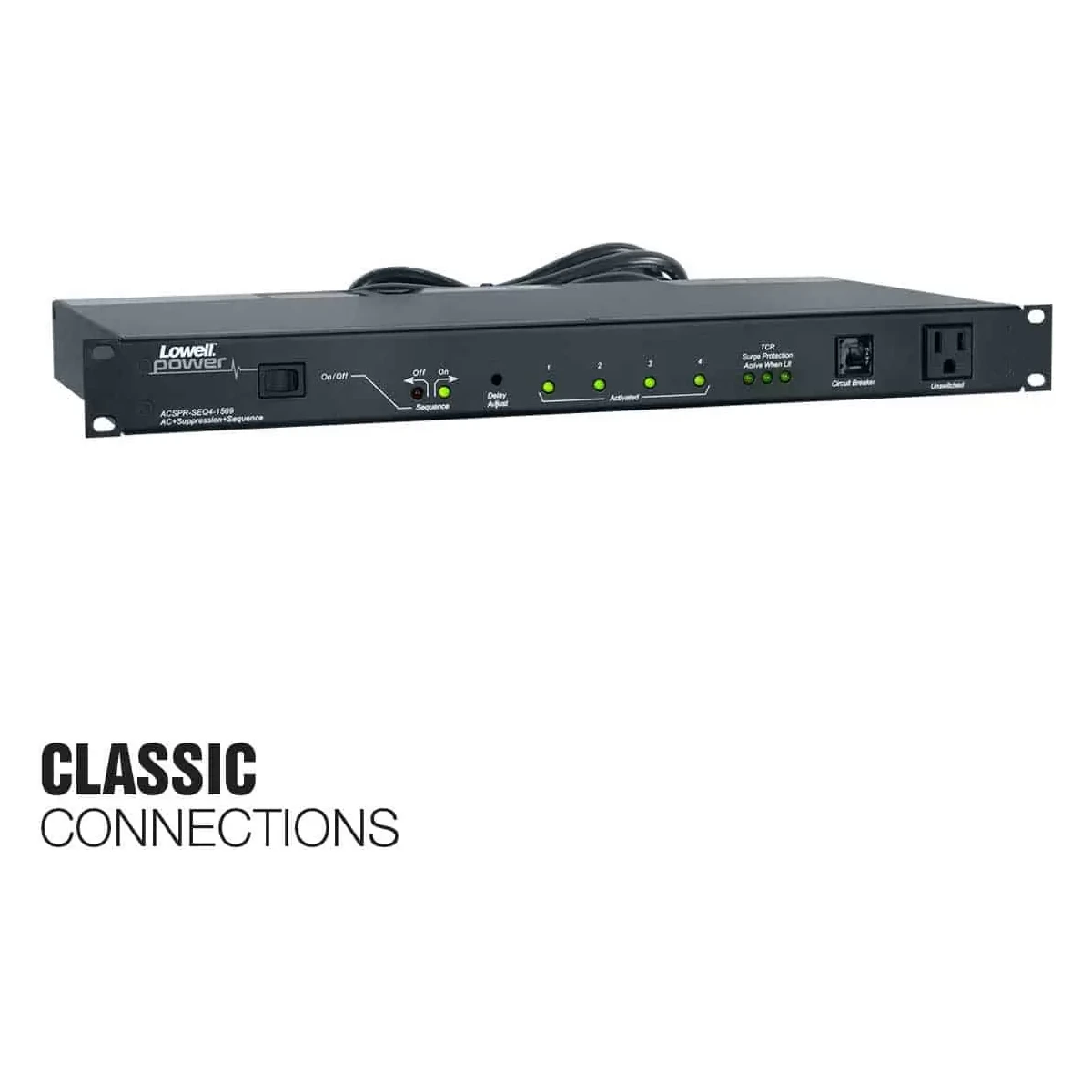 Lowell ACSPR-SEQ4-1509 Rackmount SEQ Power Panel - view 2