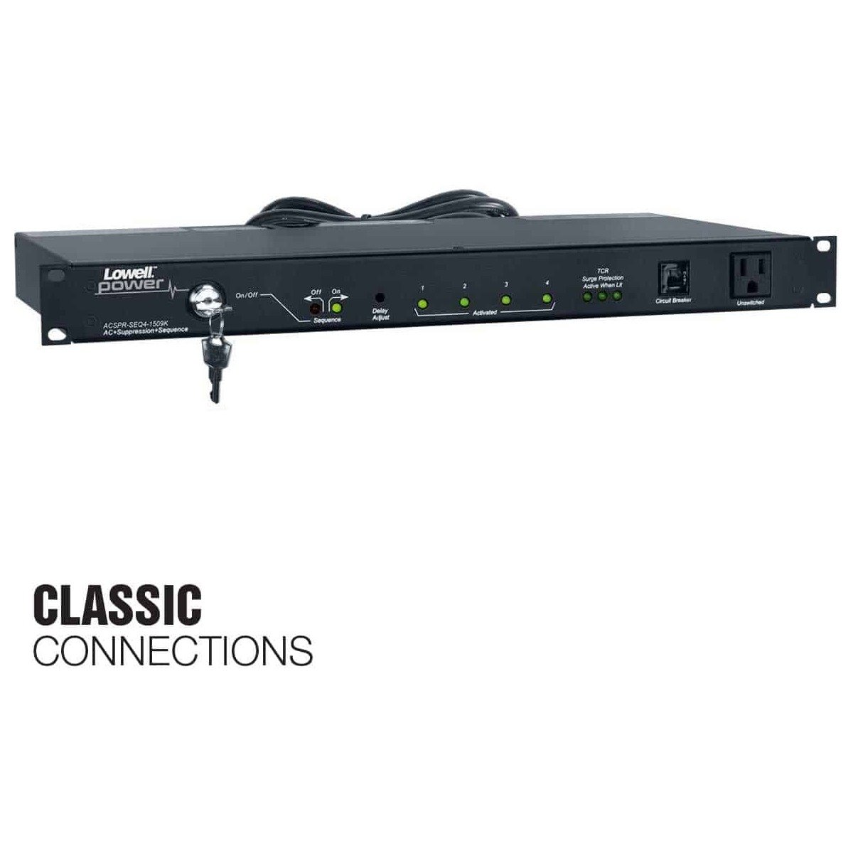 Lowell ACSPR-SEQ4-1509K Rackmount SEQ Power Panel - view 2