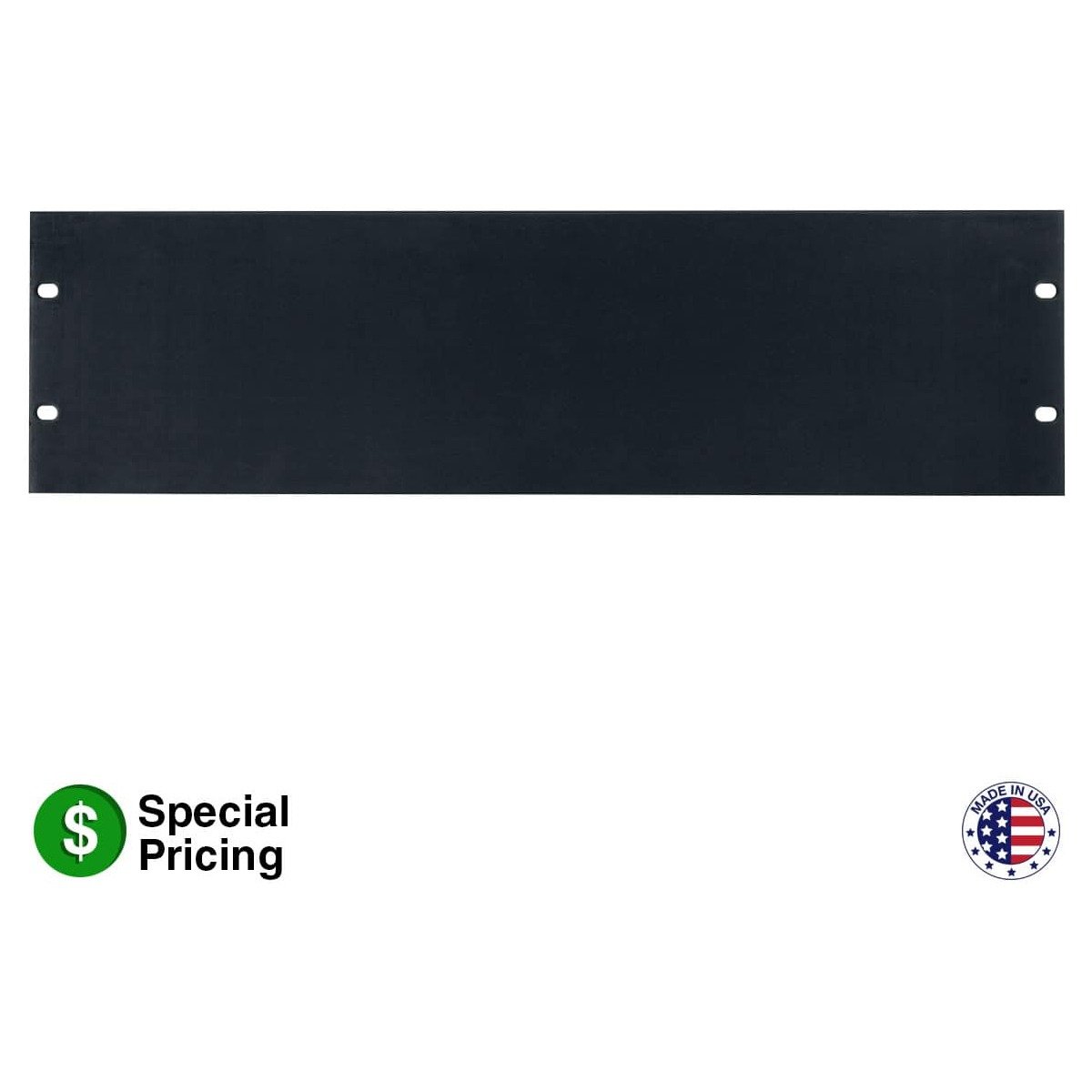 Lowell AFPB-3 Anod Alum Flat Panel 3U product image