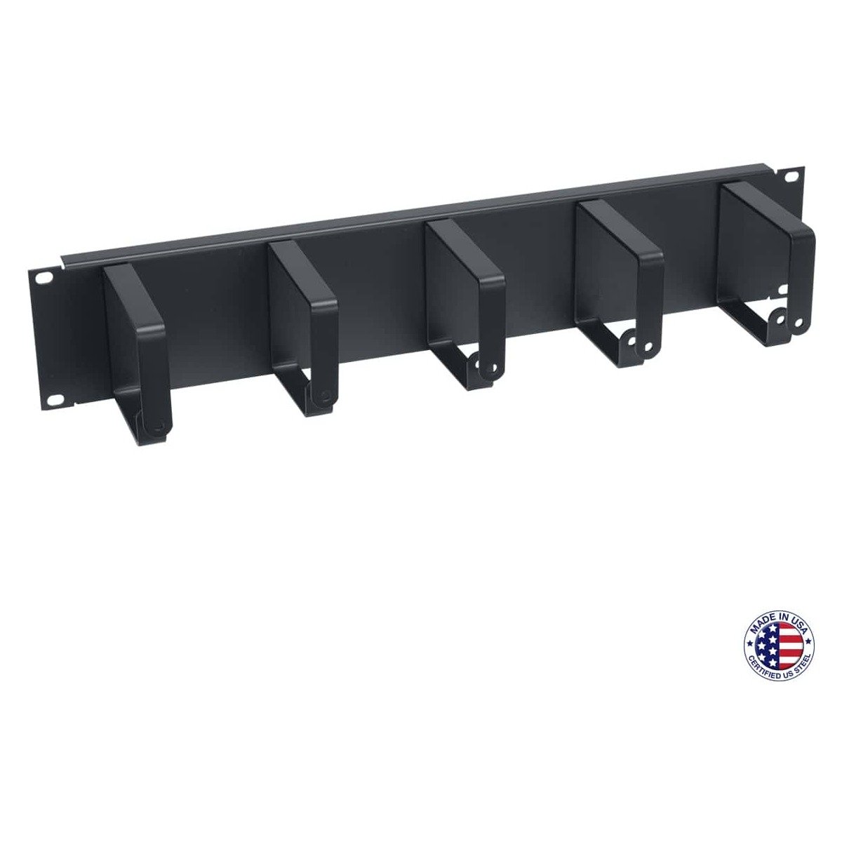 Lowell CMD Series Cable Management Panel with D-Rings