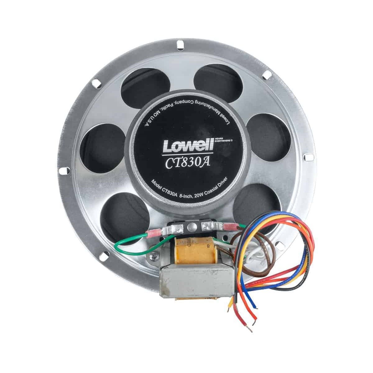 Lowell CT830A-T870 8in Coax Speaker w xfmr - view 2
