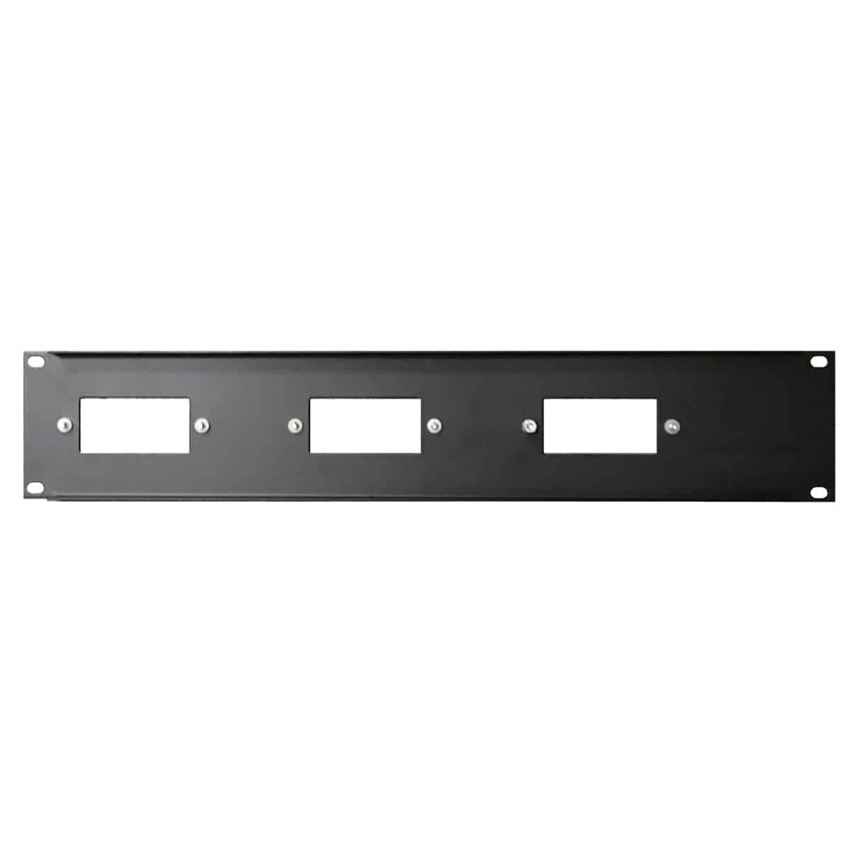 Lowell D Series Rack Panel for 3 Decorator Devices, Horizontal Mount - view 2