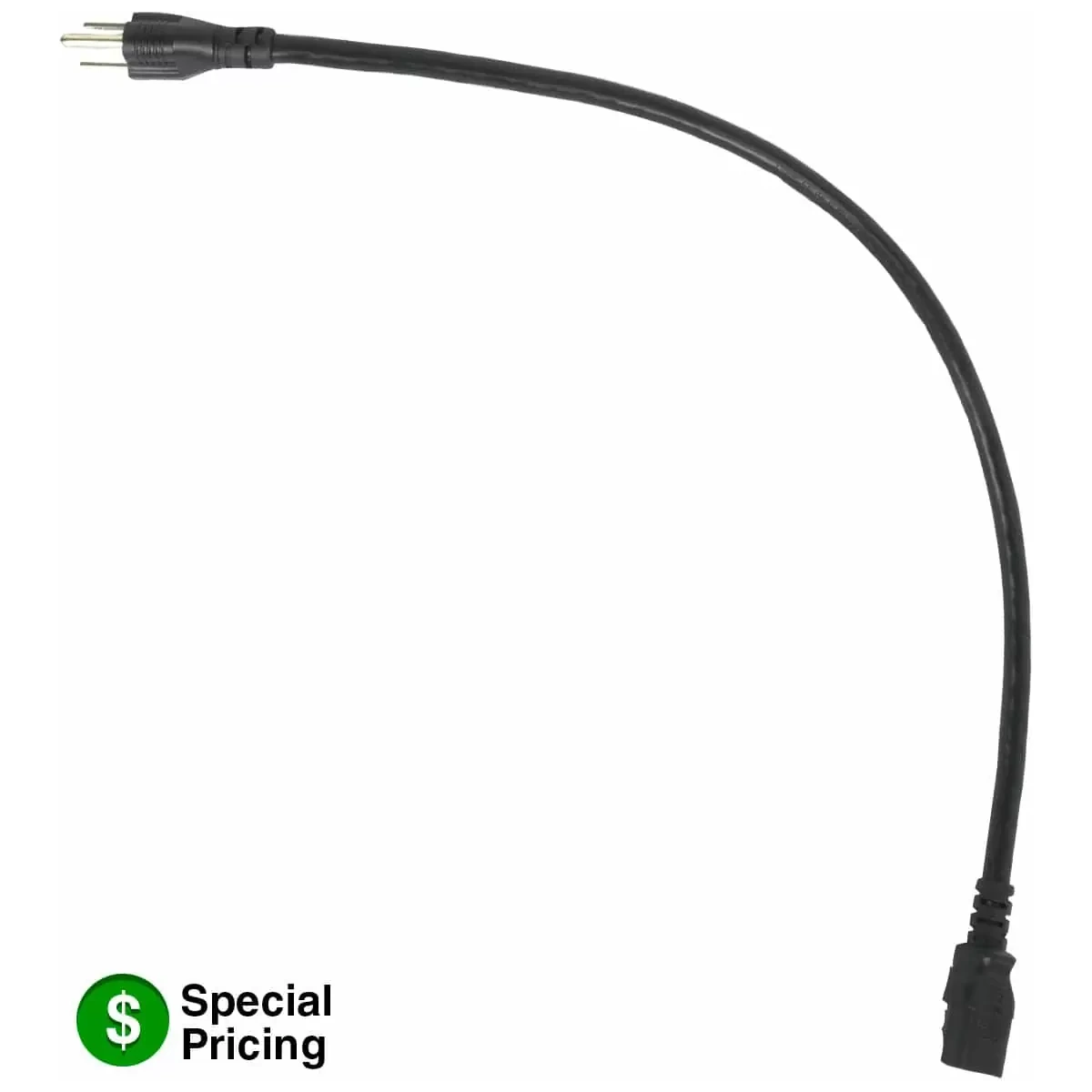 Lowell IEC-24X10 15A Power Cord, 24"