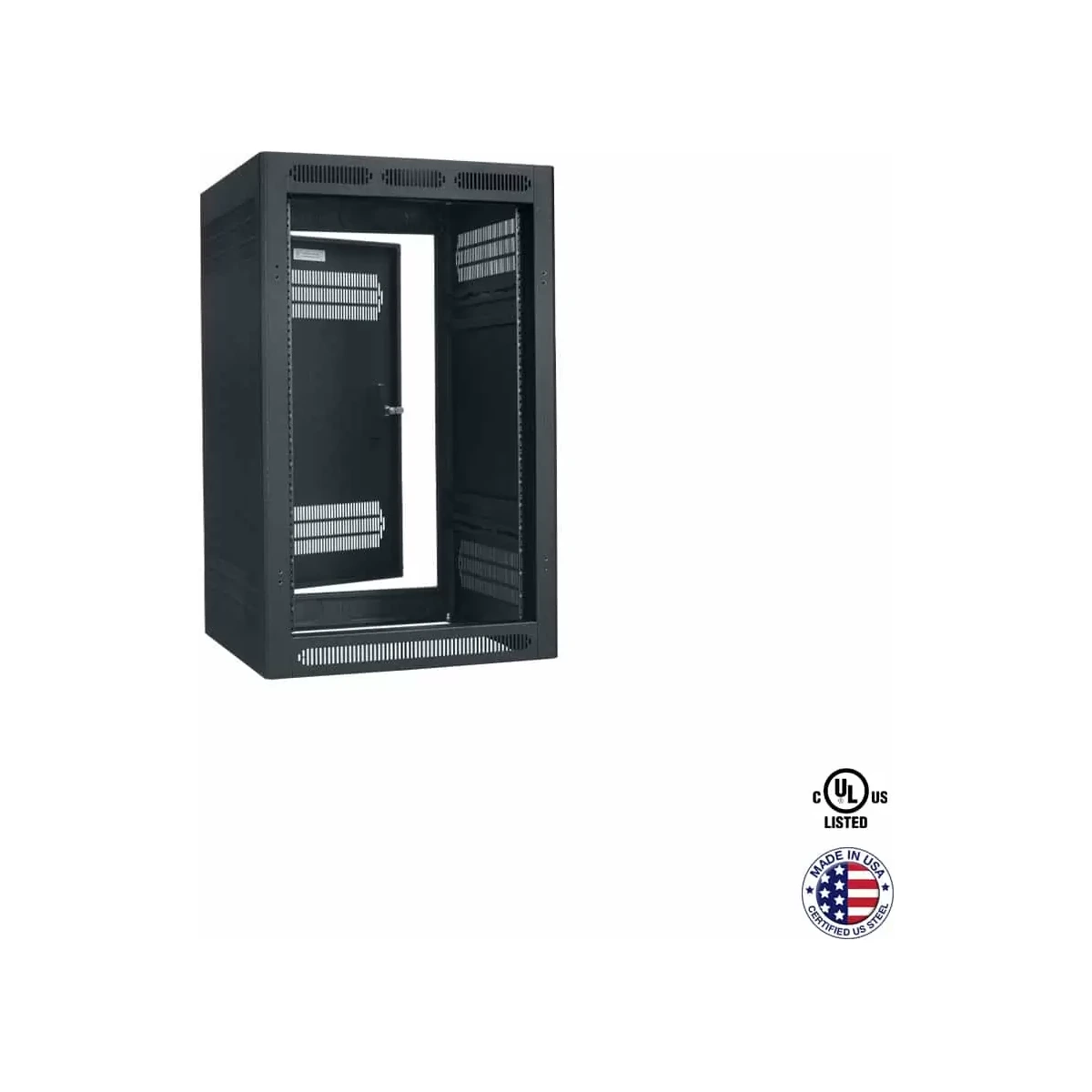 Lowell LER-1822-LRD Enclosed Rack 18Ux22D, Less Rear Door product image