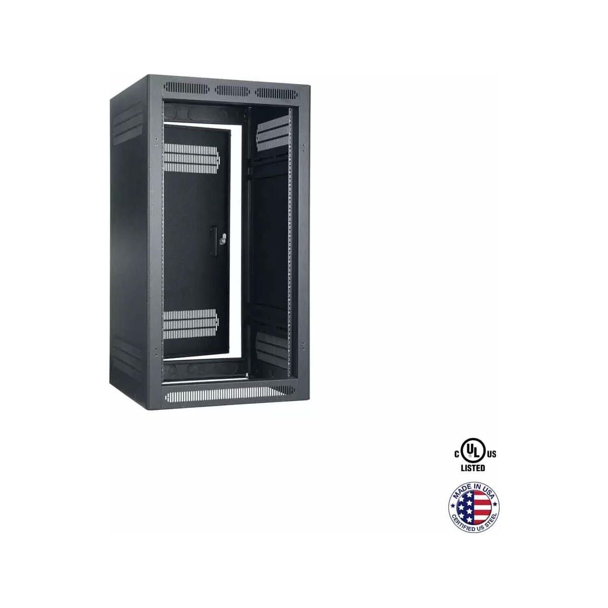 Lowell LER-2122-LRD Enclosed Rack 21Ux22D, Less Rear Door product image