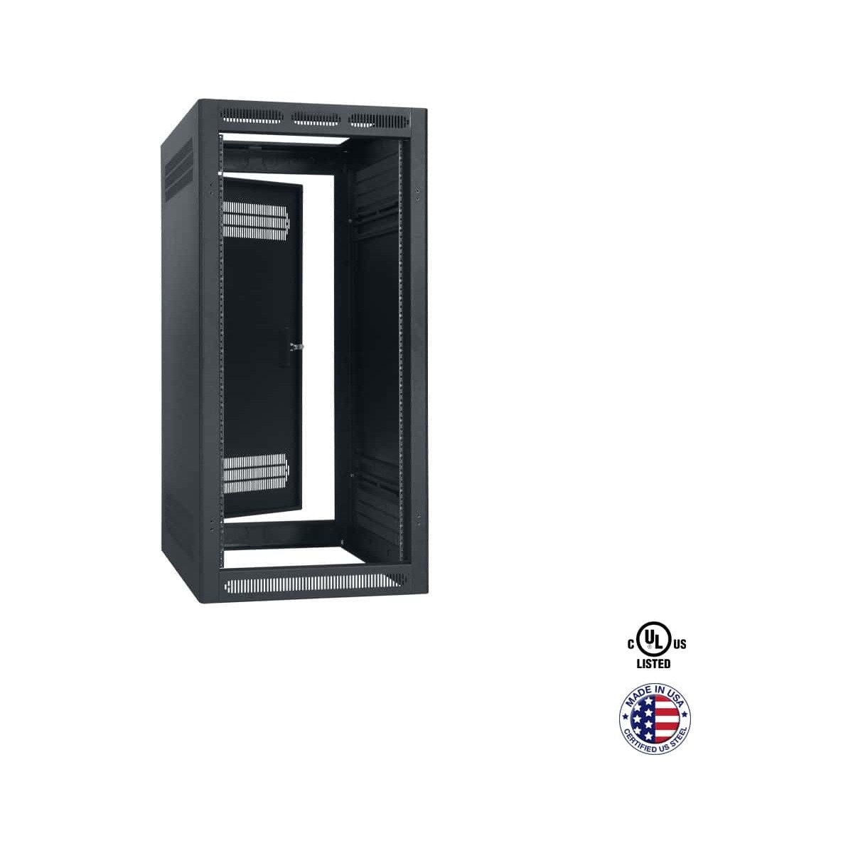 Lowell LER-2432-LRD Enclosed Rack 24Ux32D, Less Rear Door product image