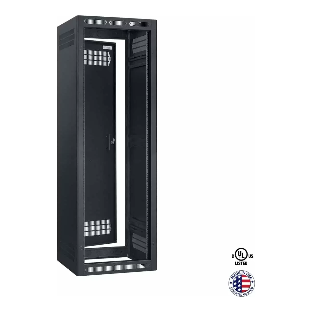 Lowell LER-3522-LRD Enclosed Rack 35Ux22D, Less Rear Door product image