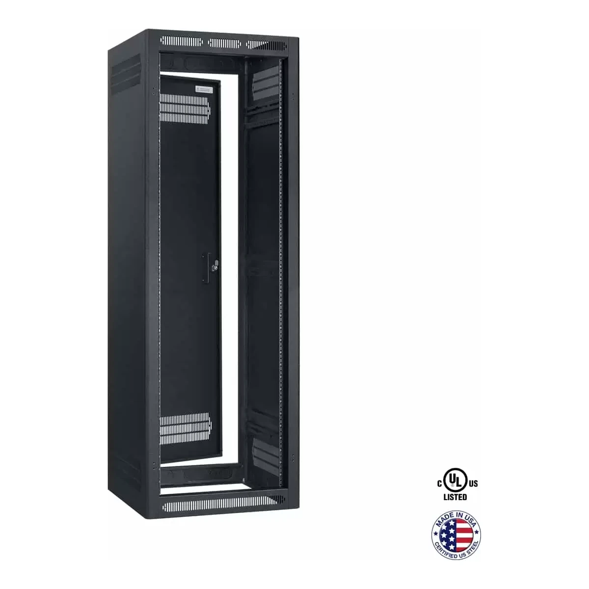 Lowell LER Series 35U x 27"D Enclosed AV Rack with or without Rear Door product image