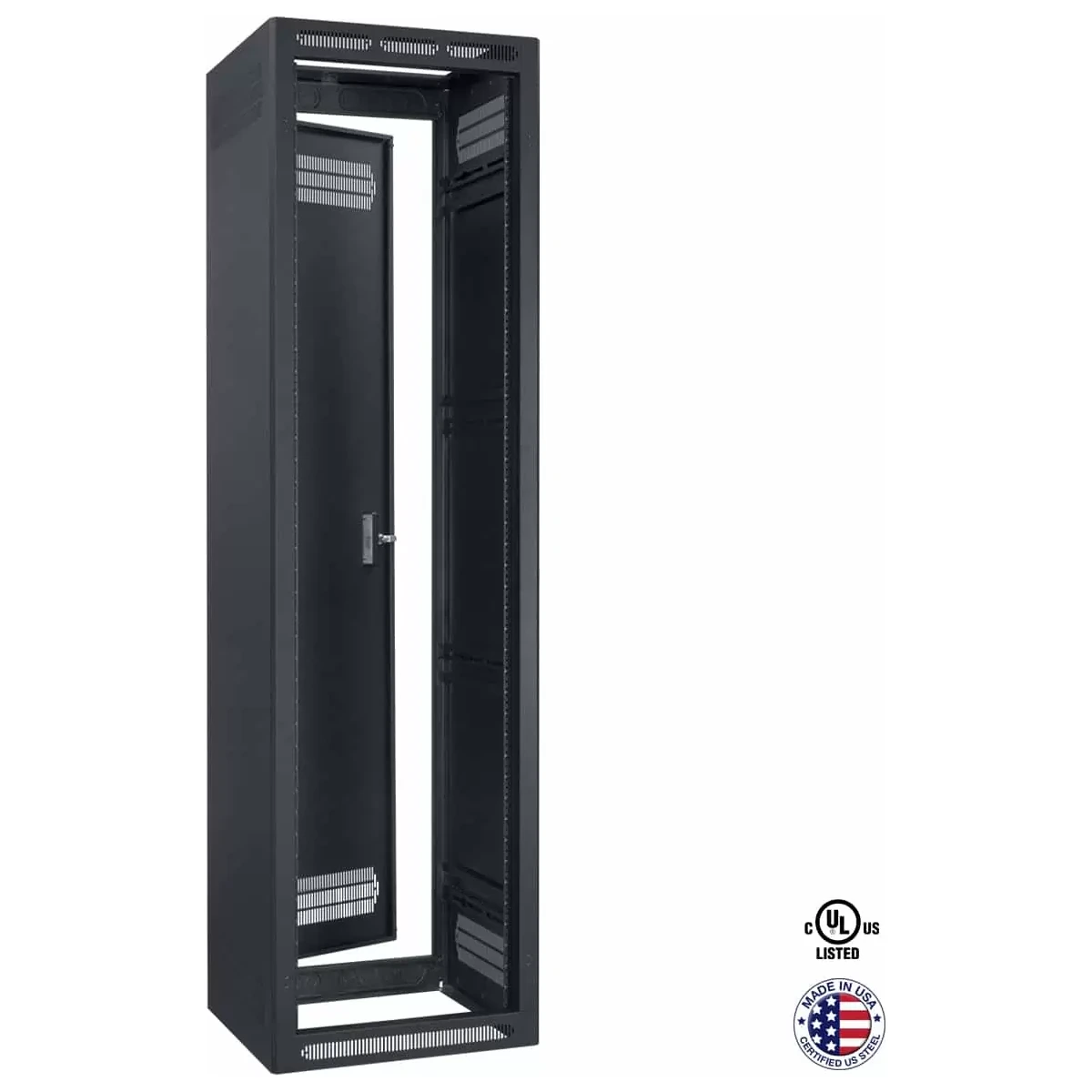 Lowell LER-4422-LRD Enclosed Rack 44Ux22D, Less Rear Door product image