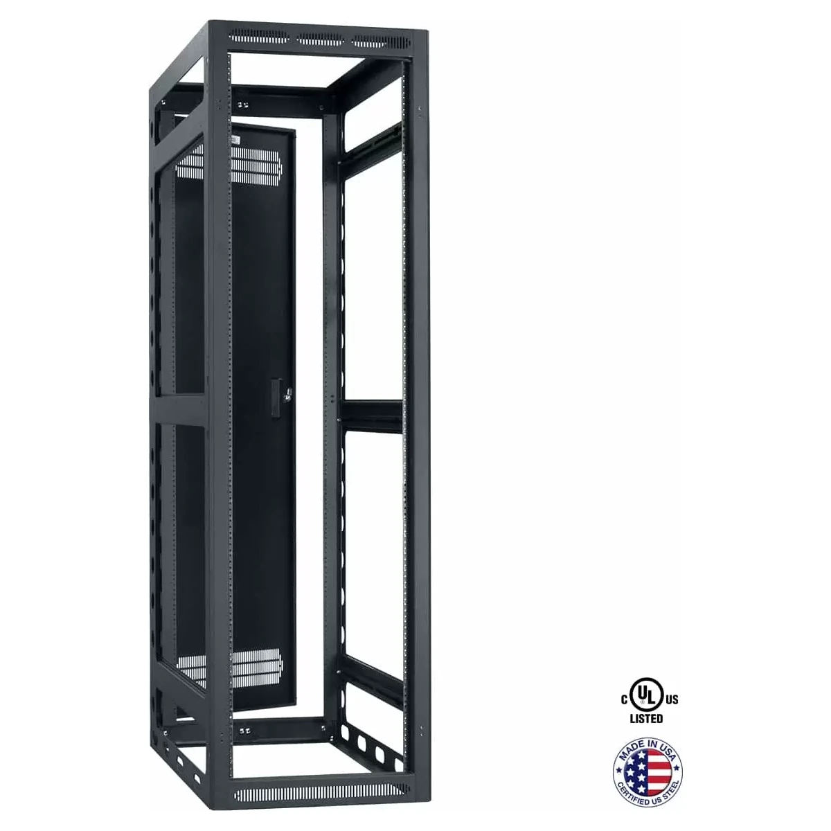 Lowell LGR-4032-LRD Gangable Rack 40Ux32D, Less Rear Door product image