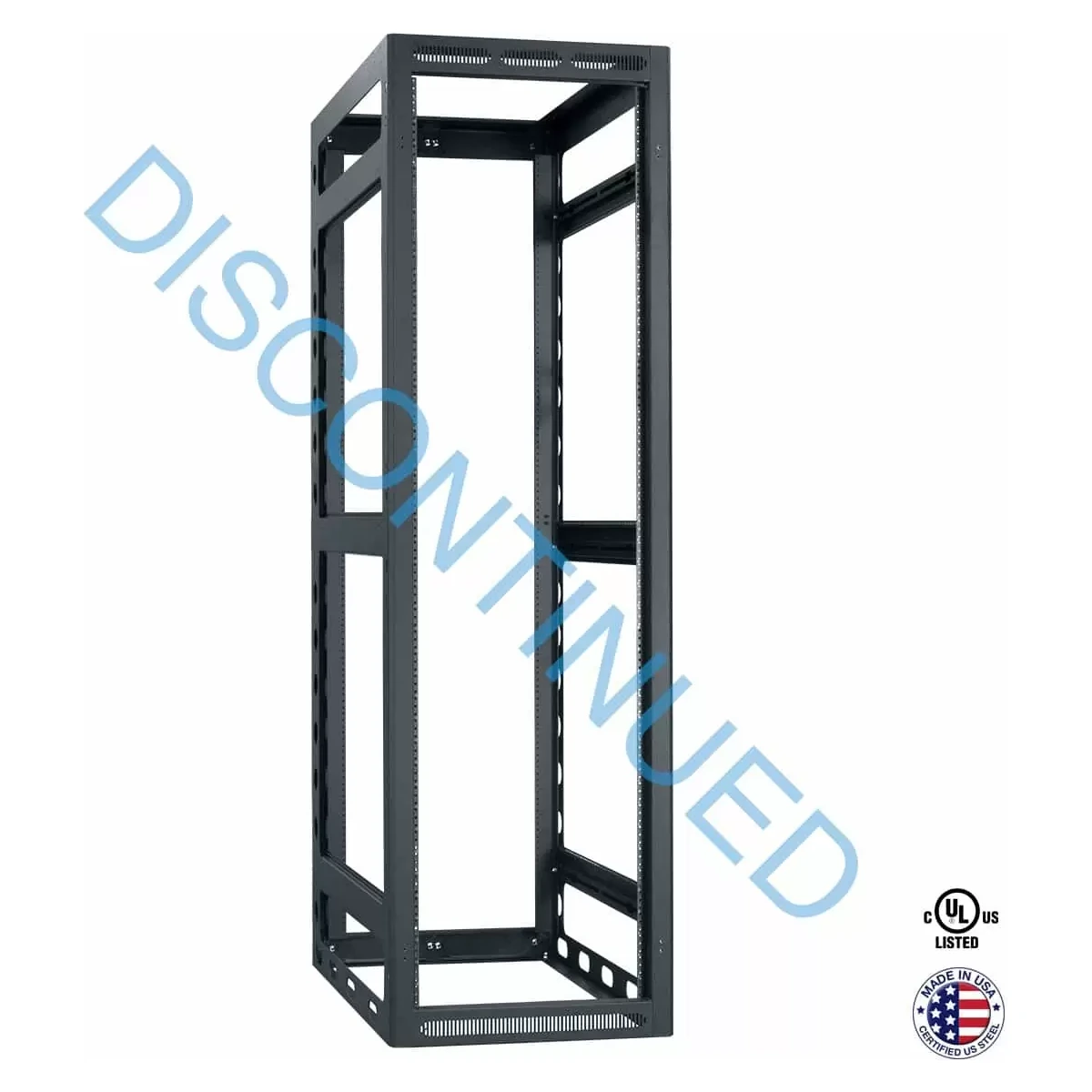 Lowell LGR-4036-LRD Gangable Rack 40Ux36D, Less Rear Door product image