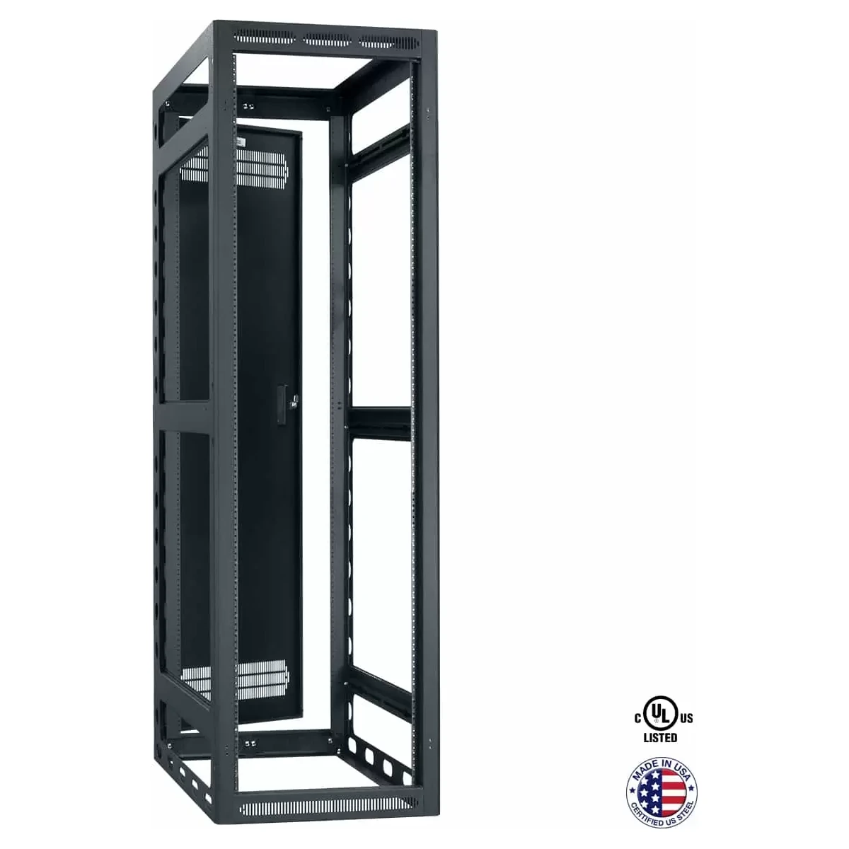 Lowell LGR-4042-LRD Gangable Rack 40Ux42D, Less Rear Door product image