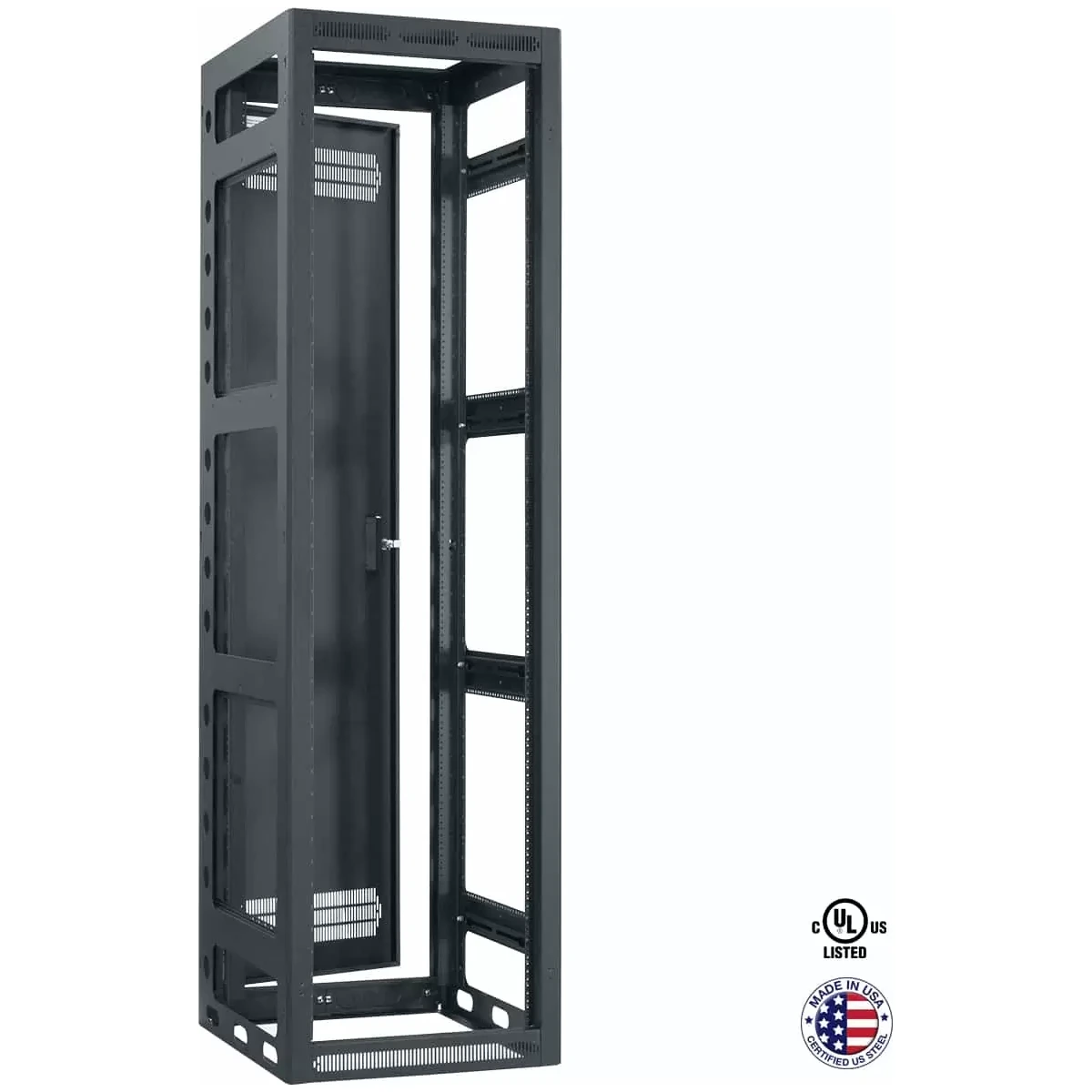 Lowell LGR Series 44U x 27"D Gangable AV Rack with or without Rear Door, 23"W product image