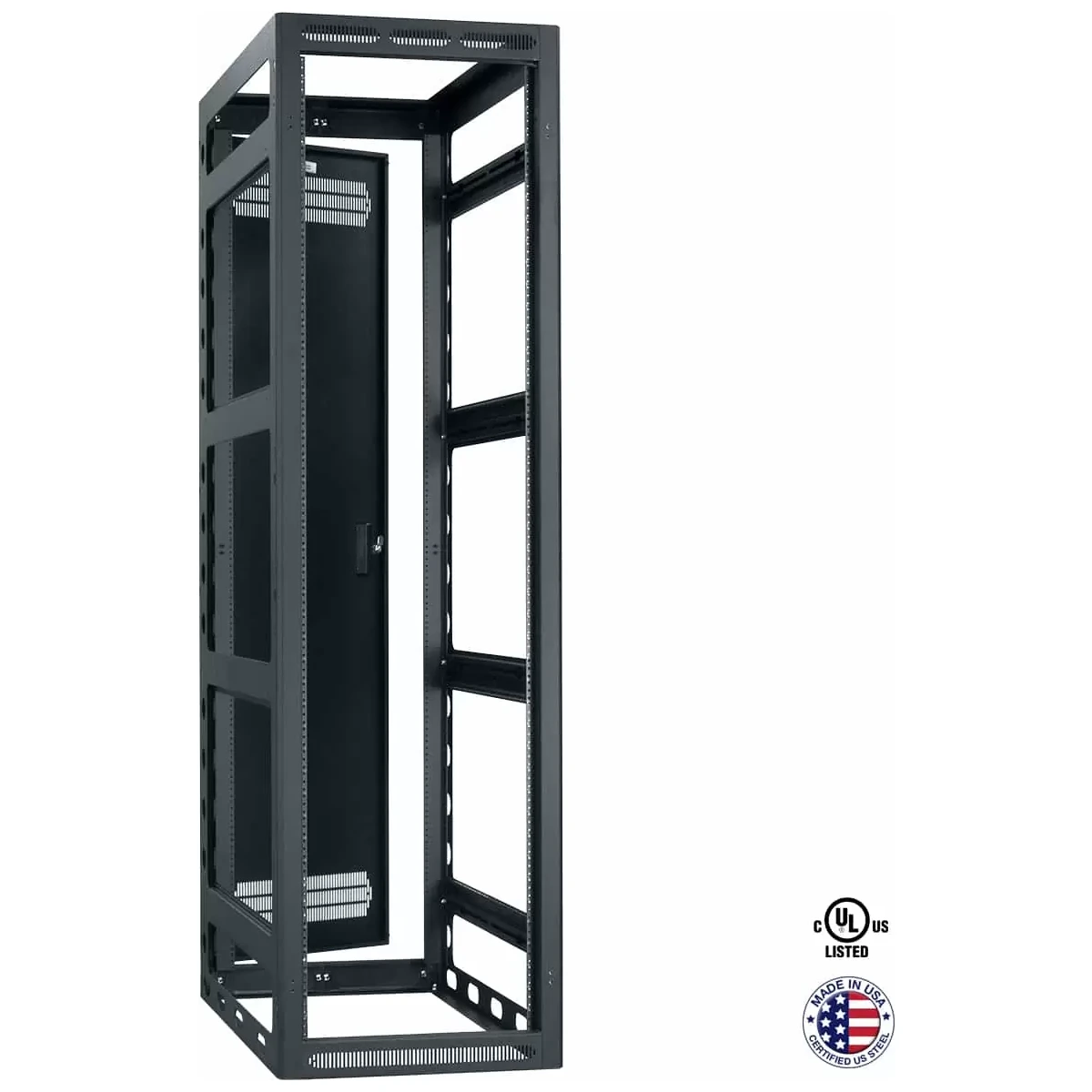 Lowell LGR Series 44U x 36"D Gangable AV Rack with or without Rear Door, 23"W product image