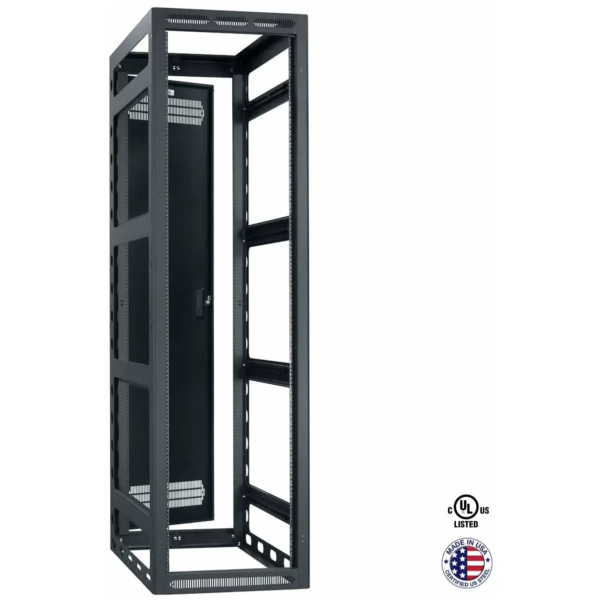 Lowell LGR Series 44U x 42"D Gangable AV Rack with or without Rear Door, 23"W product image