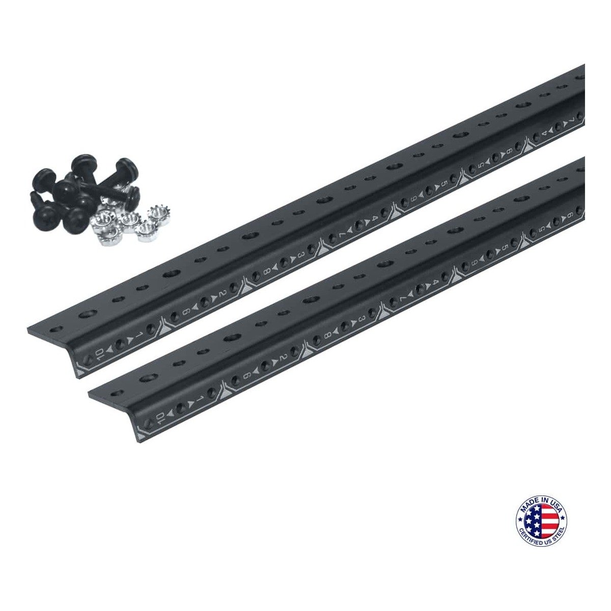 Lowell LLR Series 10-32 Rack Rails with Hardware