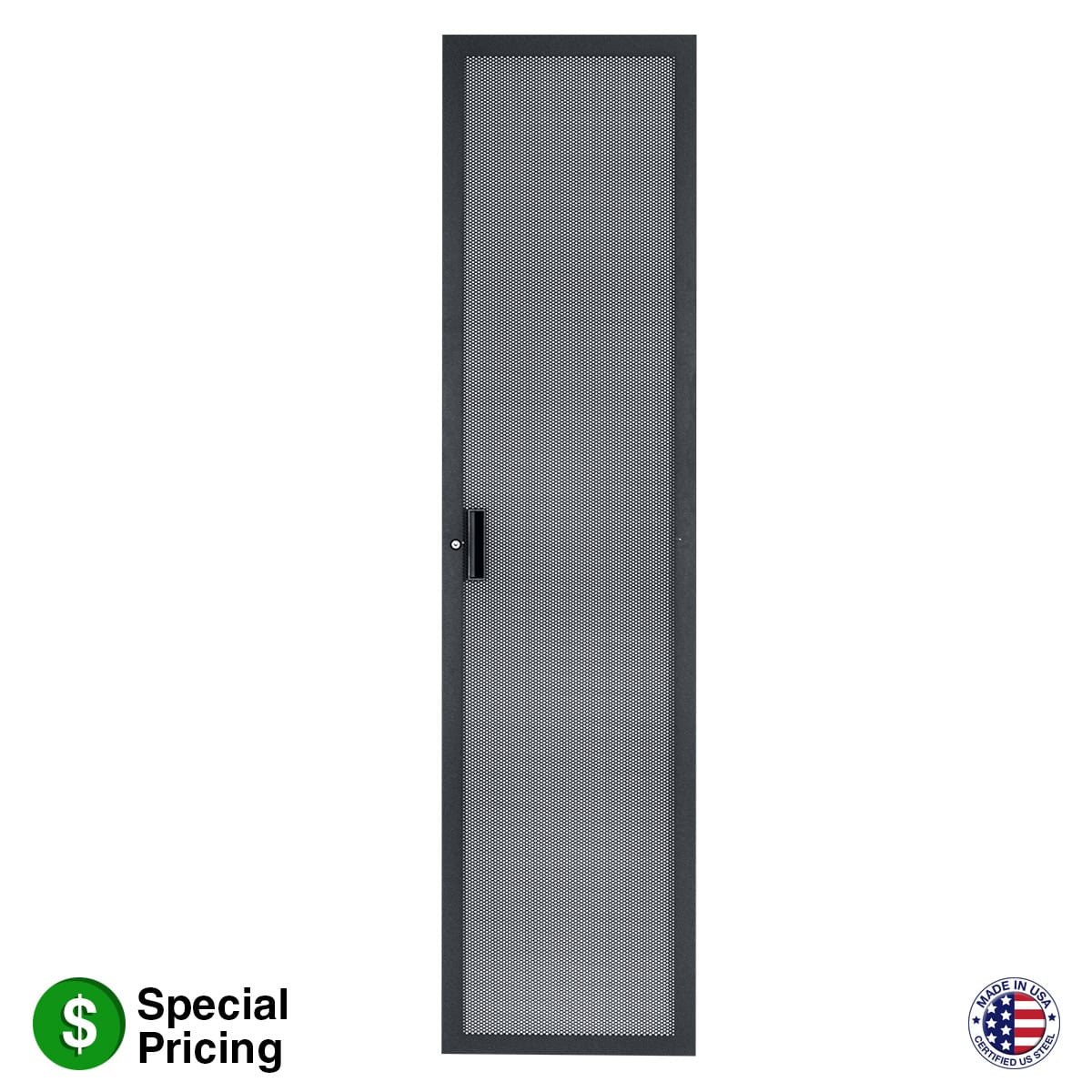 Lowell LRD-40FV Fully Vented Rear Door, 40U