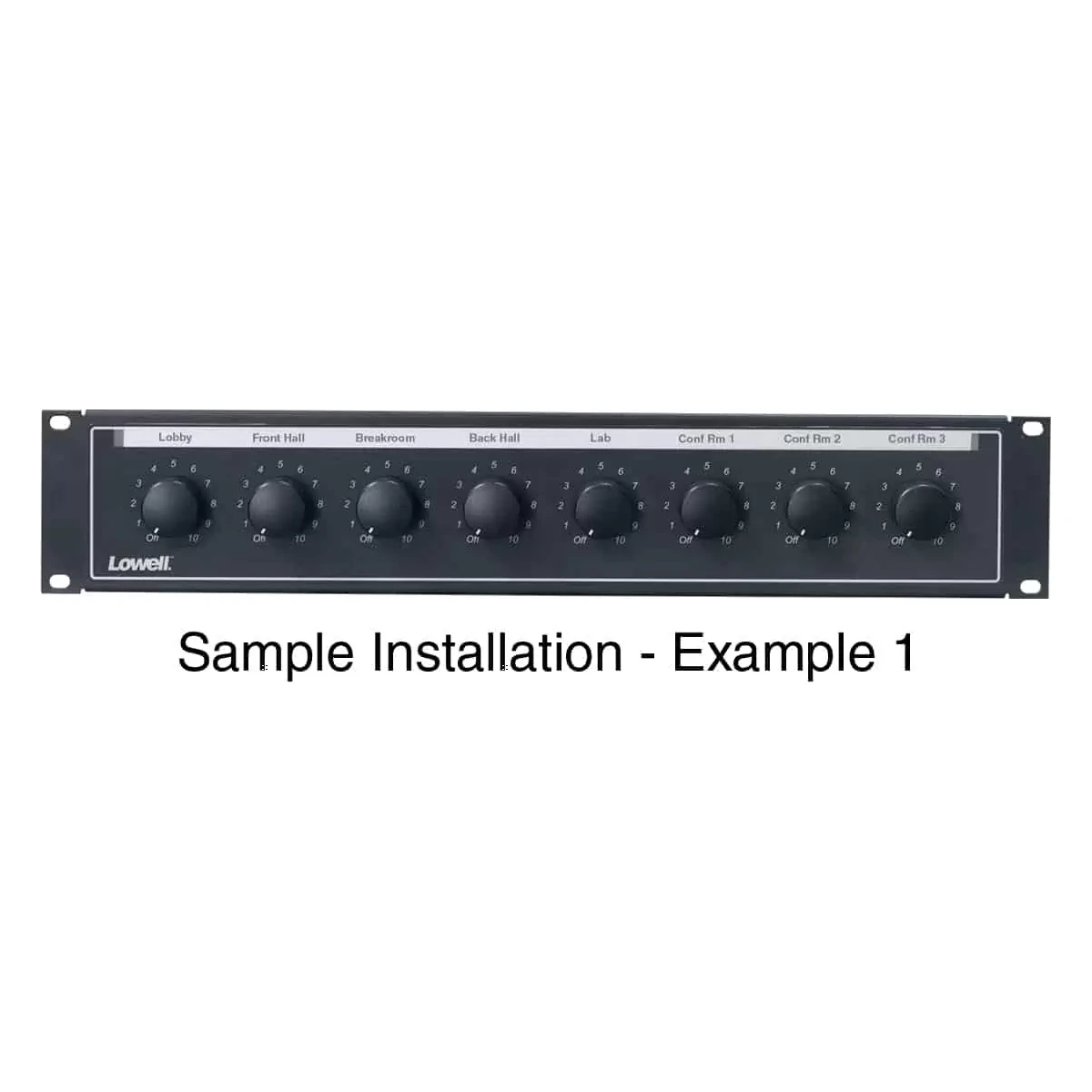 Lowell LVC8P-ID-2 Rack Panel for VC 2U - view 2