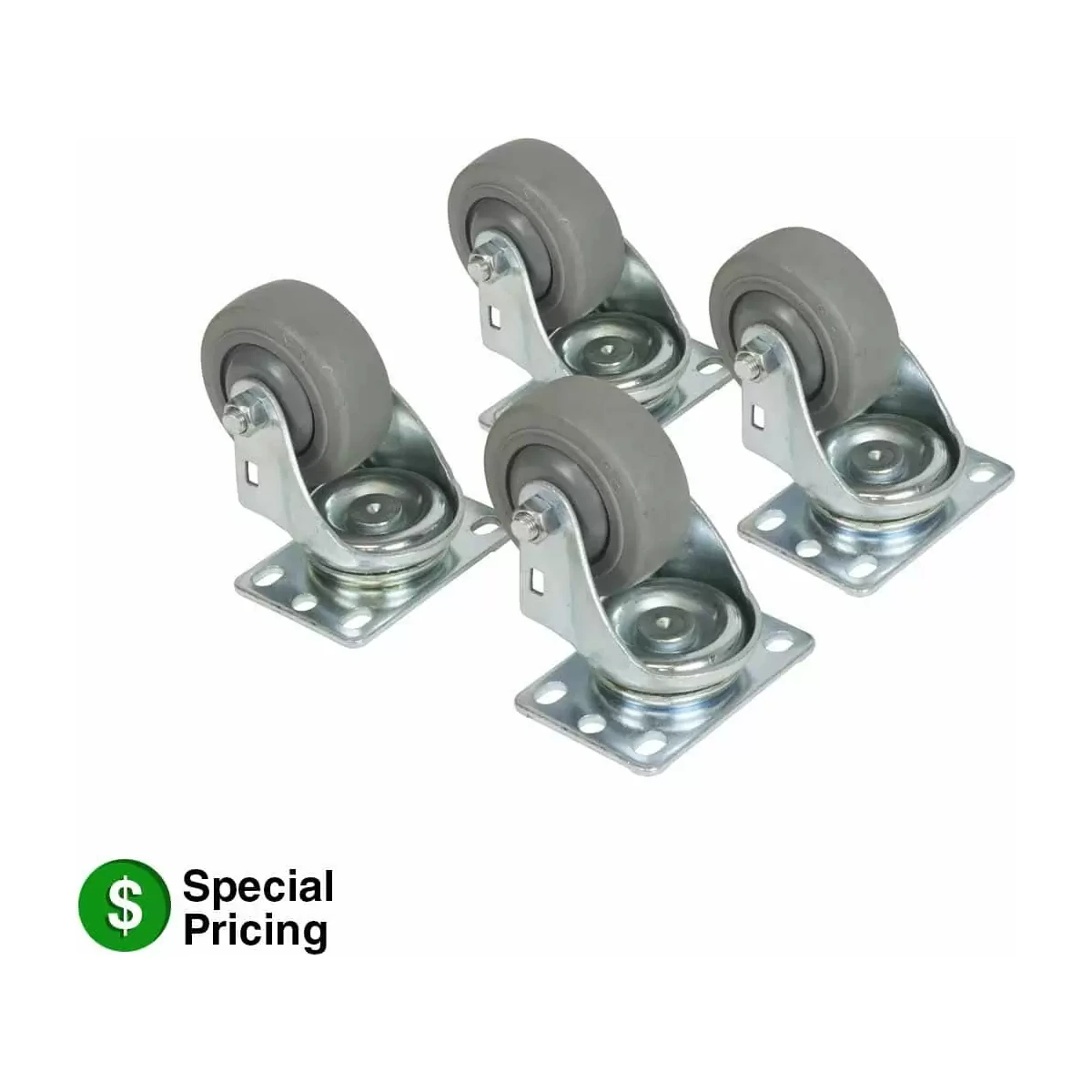 Lowell LXR-C3S Swivel Casters for Slim 19"W Rack - view 2