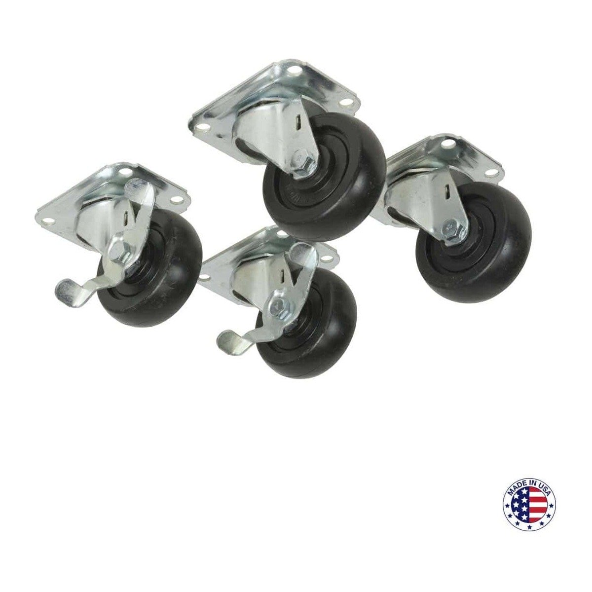 Lowell LXR-C3SL Casters for LXR Slim Rack, Set of 4