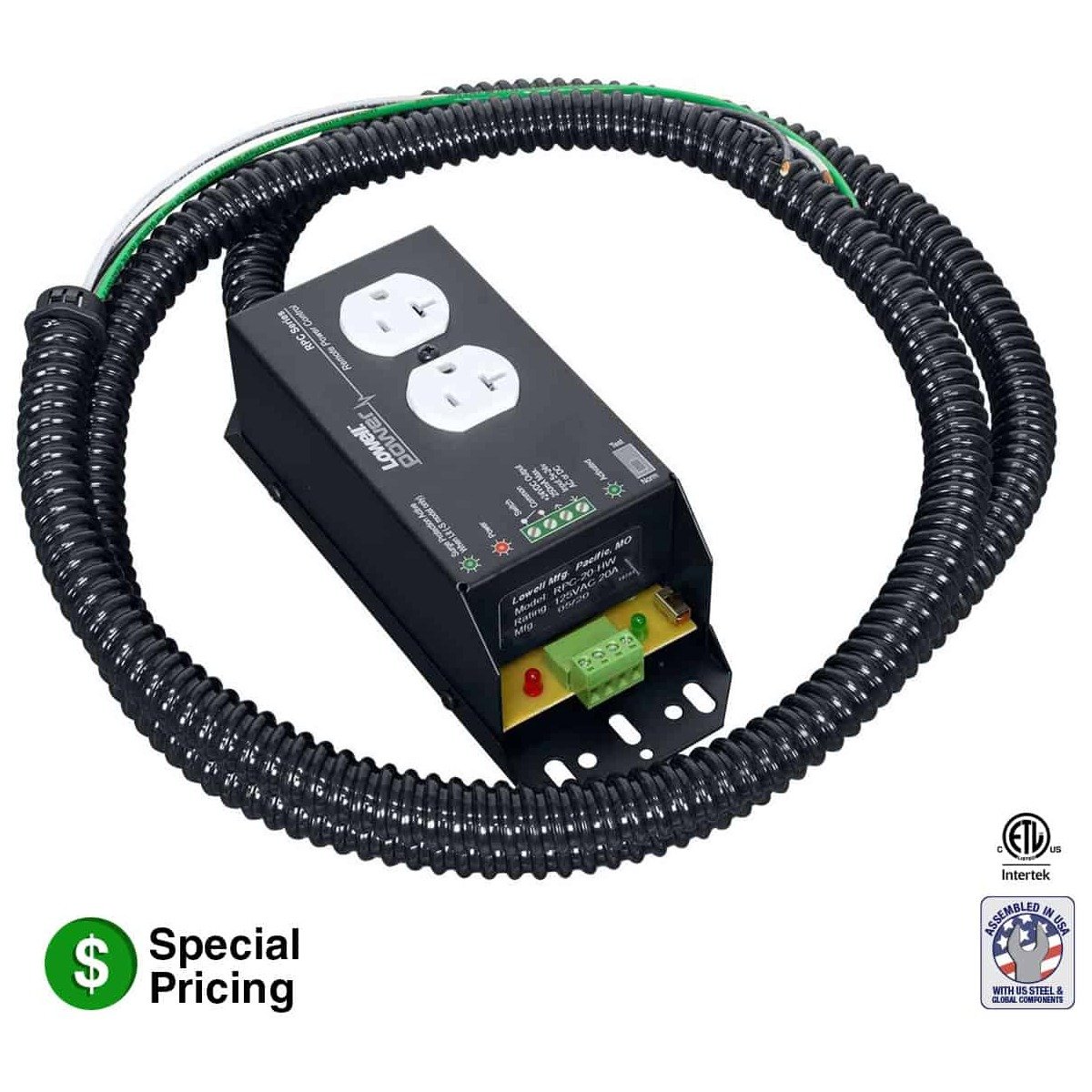 Lowell RPC-20-HW Remote Power Control 20A product image