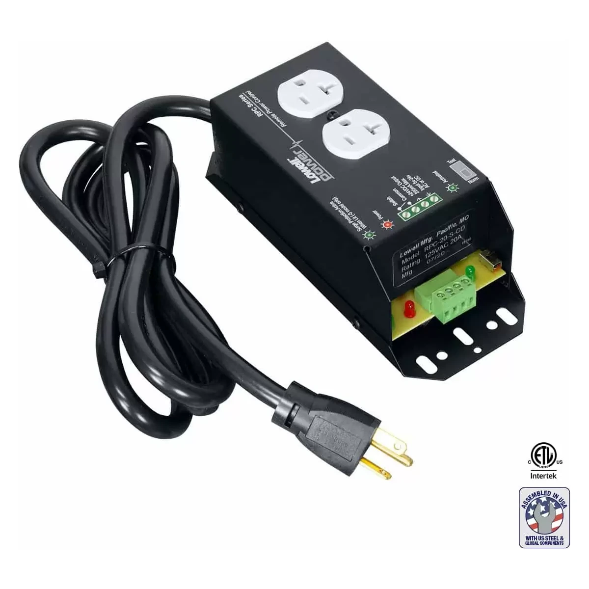 Lowell RPC-20-SCD Remote Power Control 20A