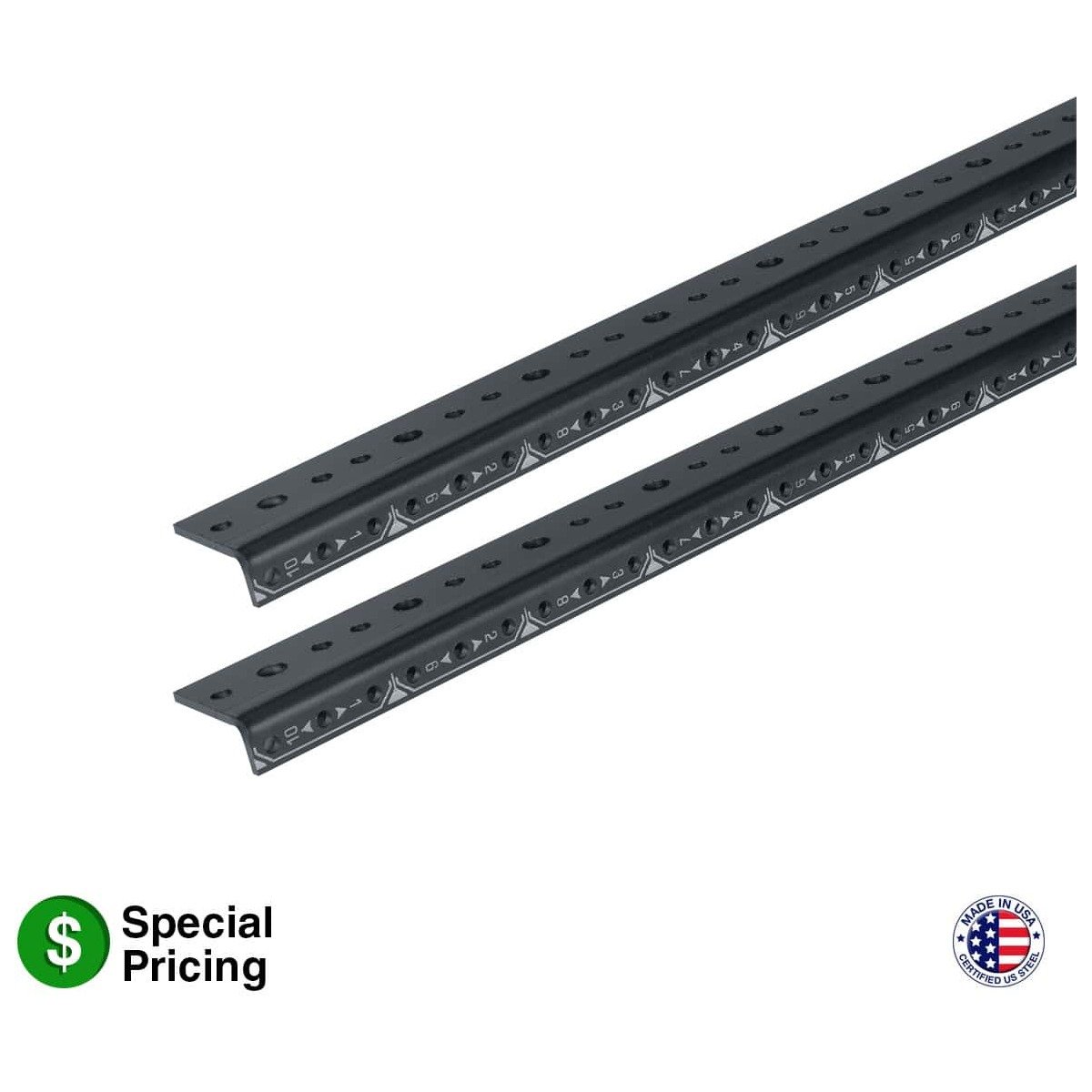 Lowell RRT-30 Rack Rails TF 30U 1pr