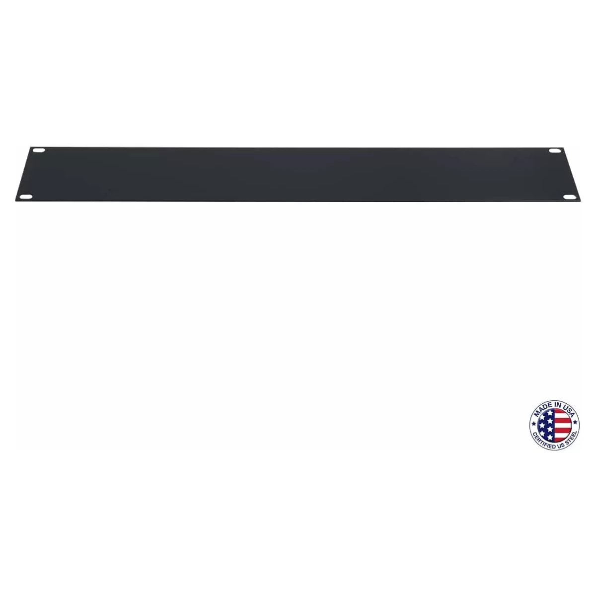 Lowell SEFP Series Blank Steel Panel with Flat Edges, Smooth Black