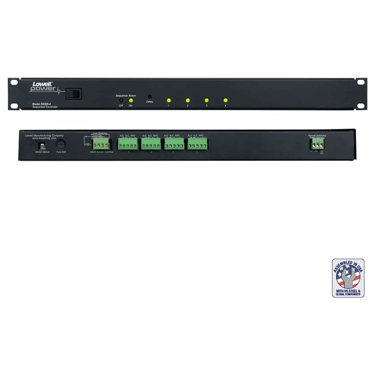 Lowell SEQR-4 Rackmount Power Sequencer, 4-Step