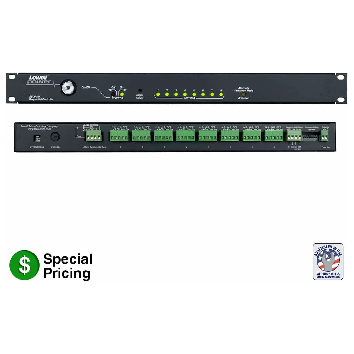 Lowell SEQR-8K Rackmount Sequencer 8step