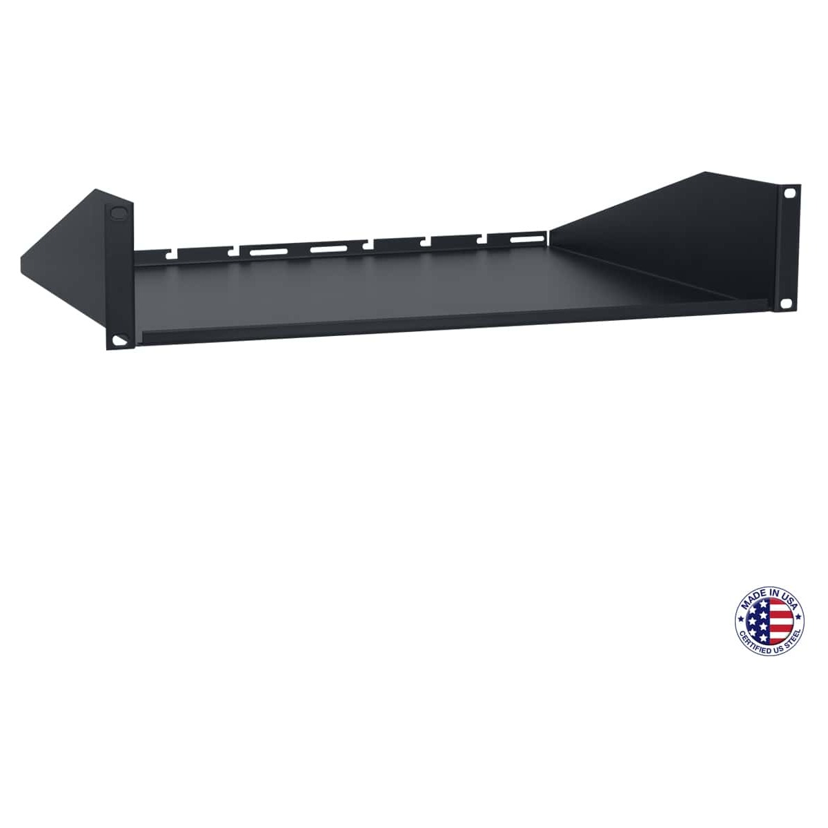 Lowell US Series Rack Utility Shelf with Solid Base