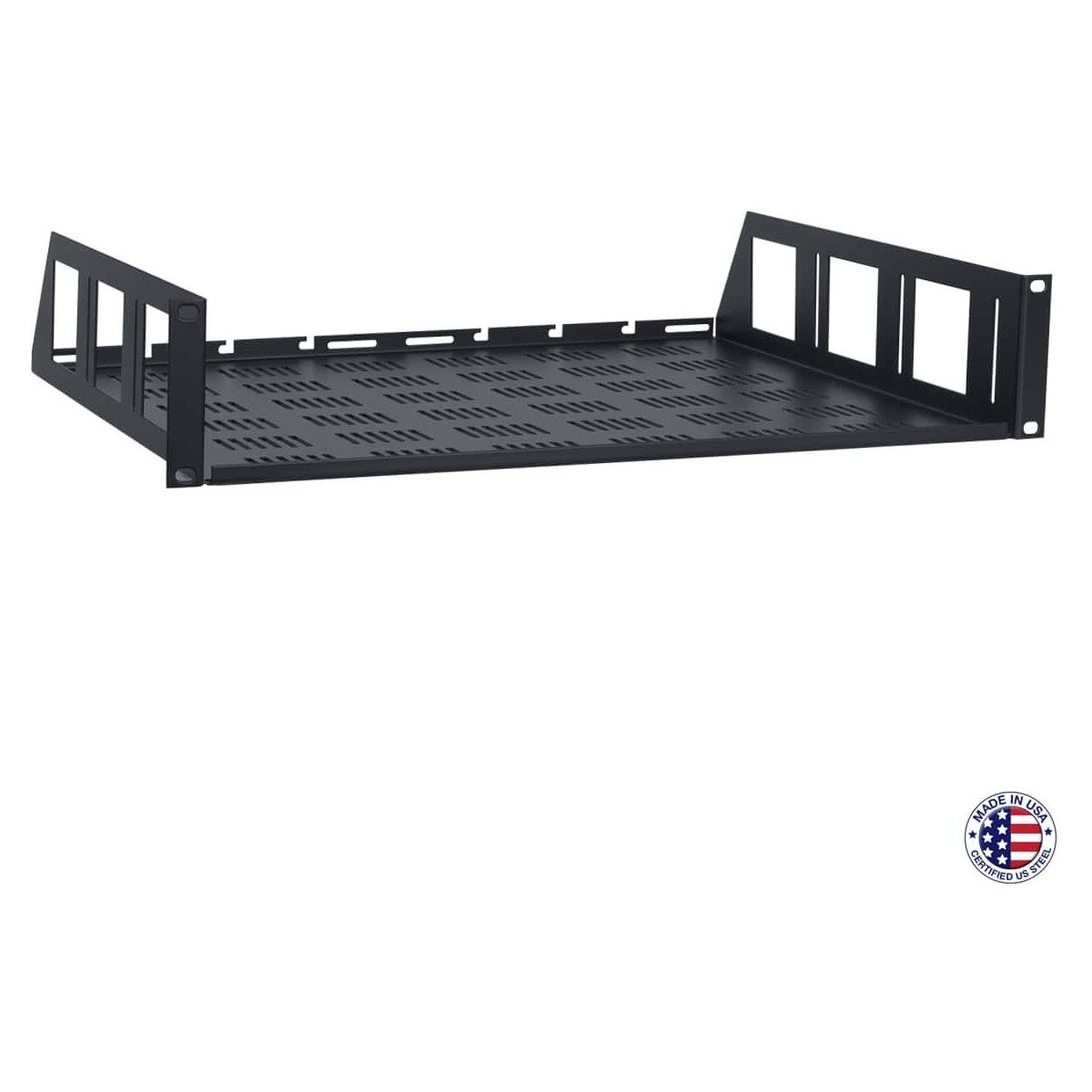 Lowell USV Series Rack Utility Shelf with Vented Base product image