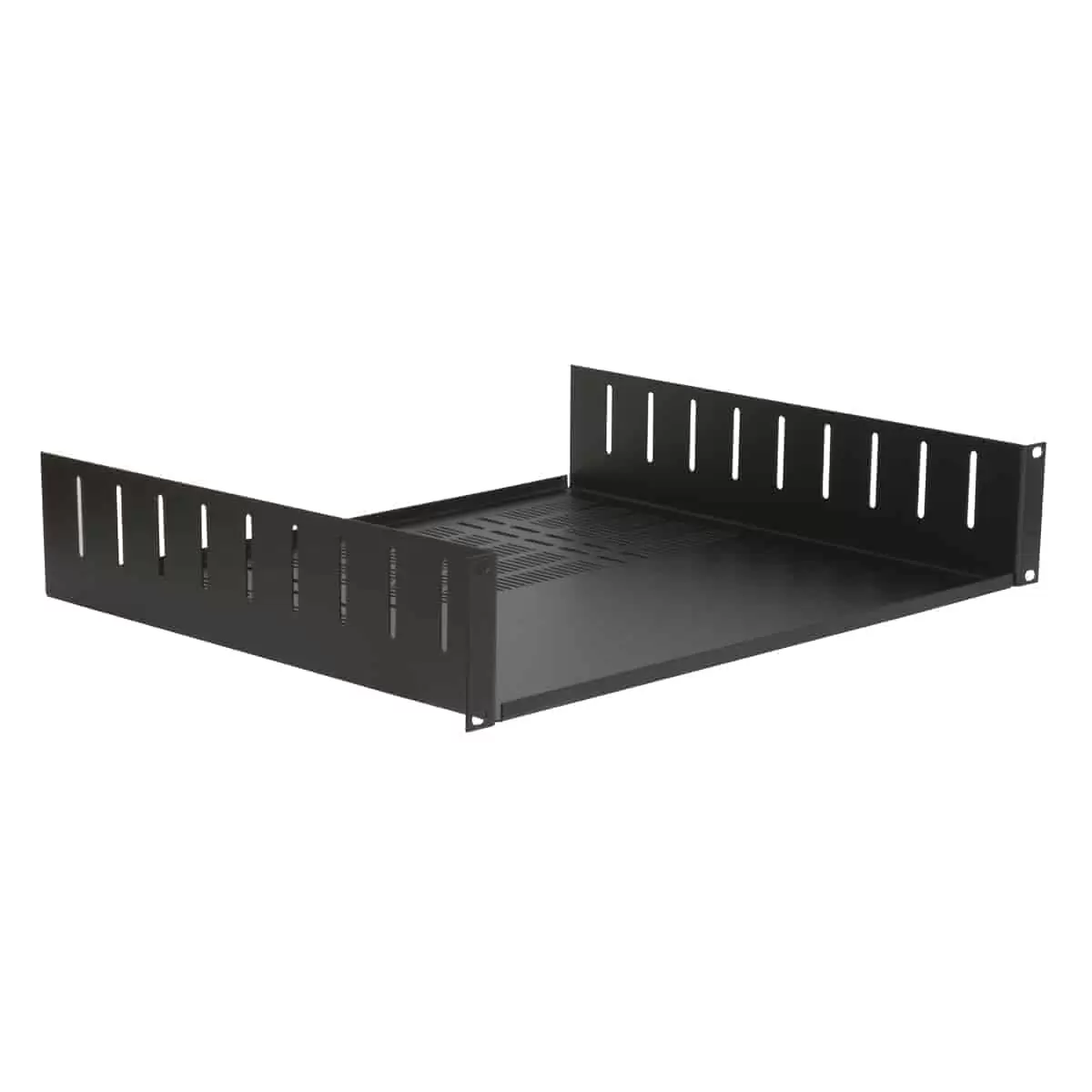 Lowell USVC Series Rack Utility Shelf with Vented Base, Clamps - view 2