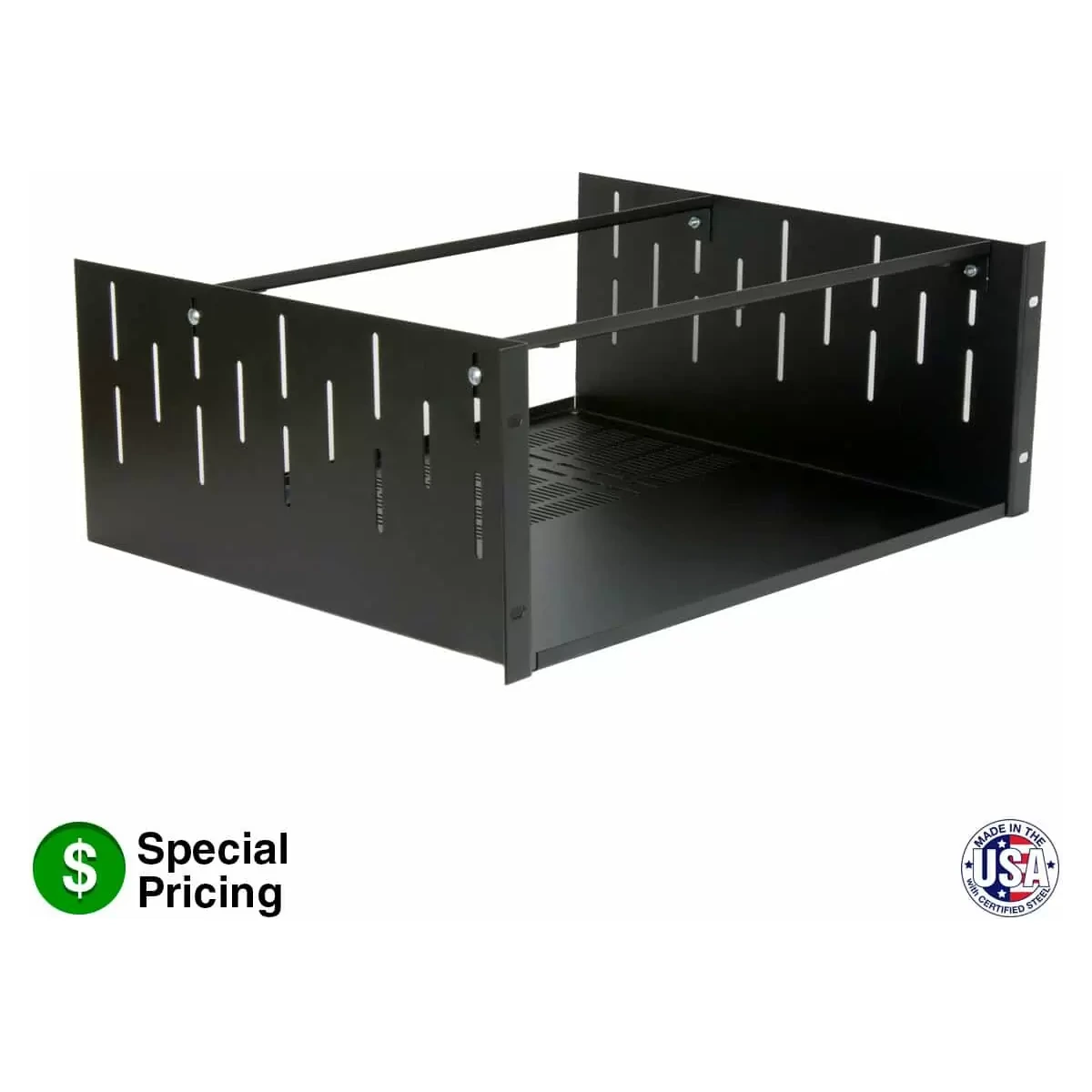 Lowell USVC-415 Vented Rack Shelf 4Ux15D product image