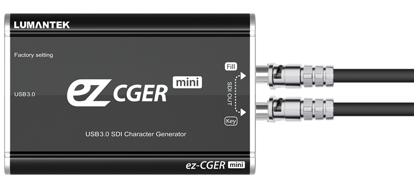 Lumantek ez-CGER mini USB 3.0 SDI Character Generator