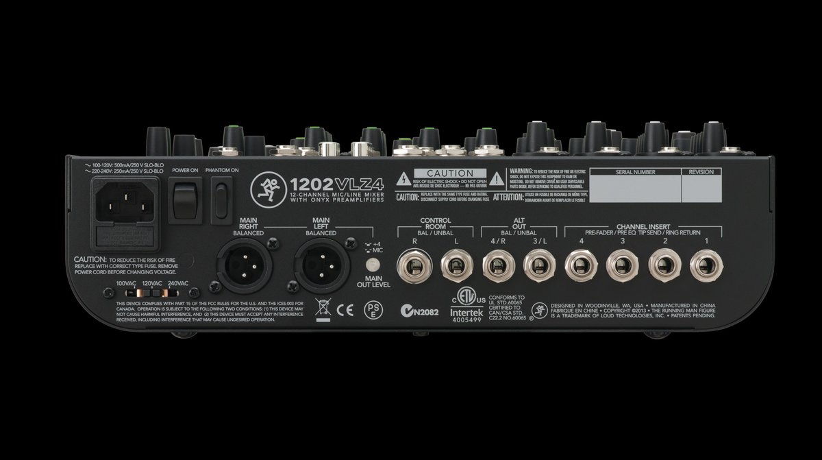 Mackie 1202VLZ4 12-Channel Compact Analog Mixer - view 5