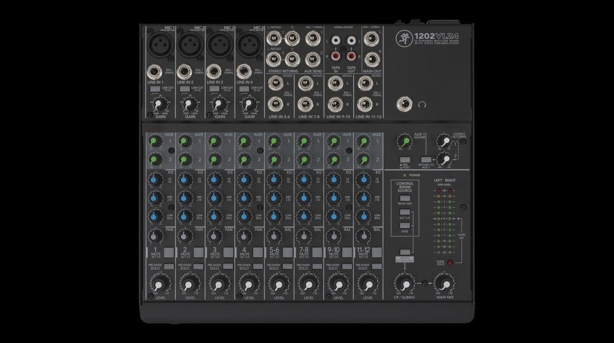 Mackie 1202VLZ4 12-Channel Compact Analog Mixer - view 6