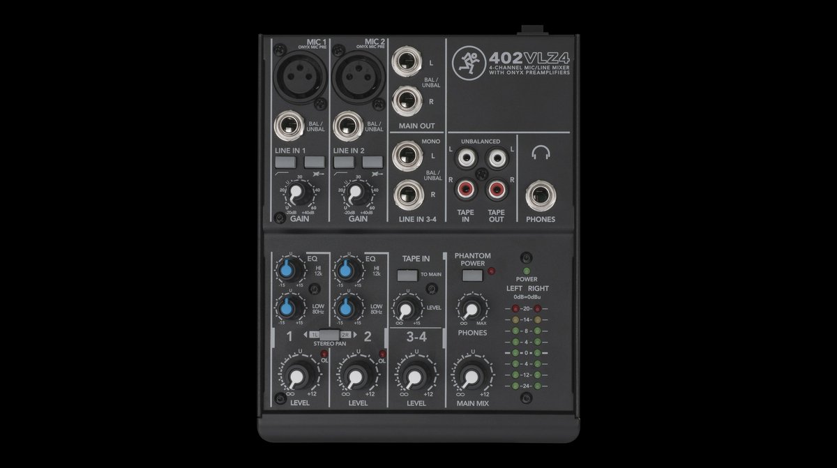Mackie 402VLZ4 4-Channel Ultra-Compact Analog Mixer - view 5
